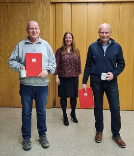 Burkhard und Willi mit Daniela Sommer